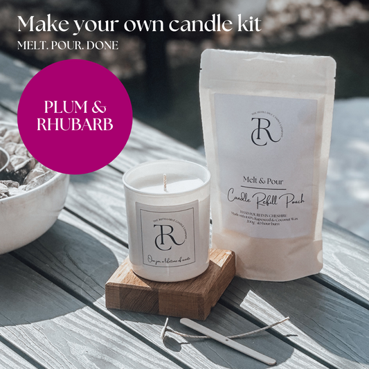 Plum & Rhubarb Melt & Pour Candle Refill