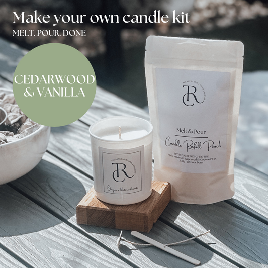 Cedarwood & Vanilla Melt & Pour Candle Refill