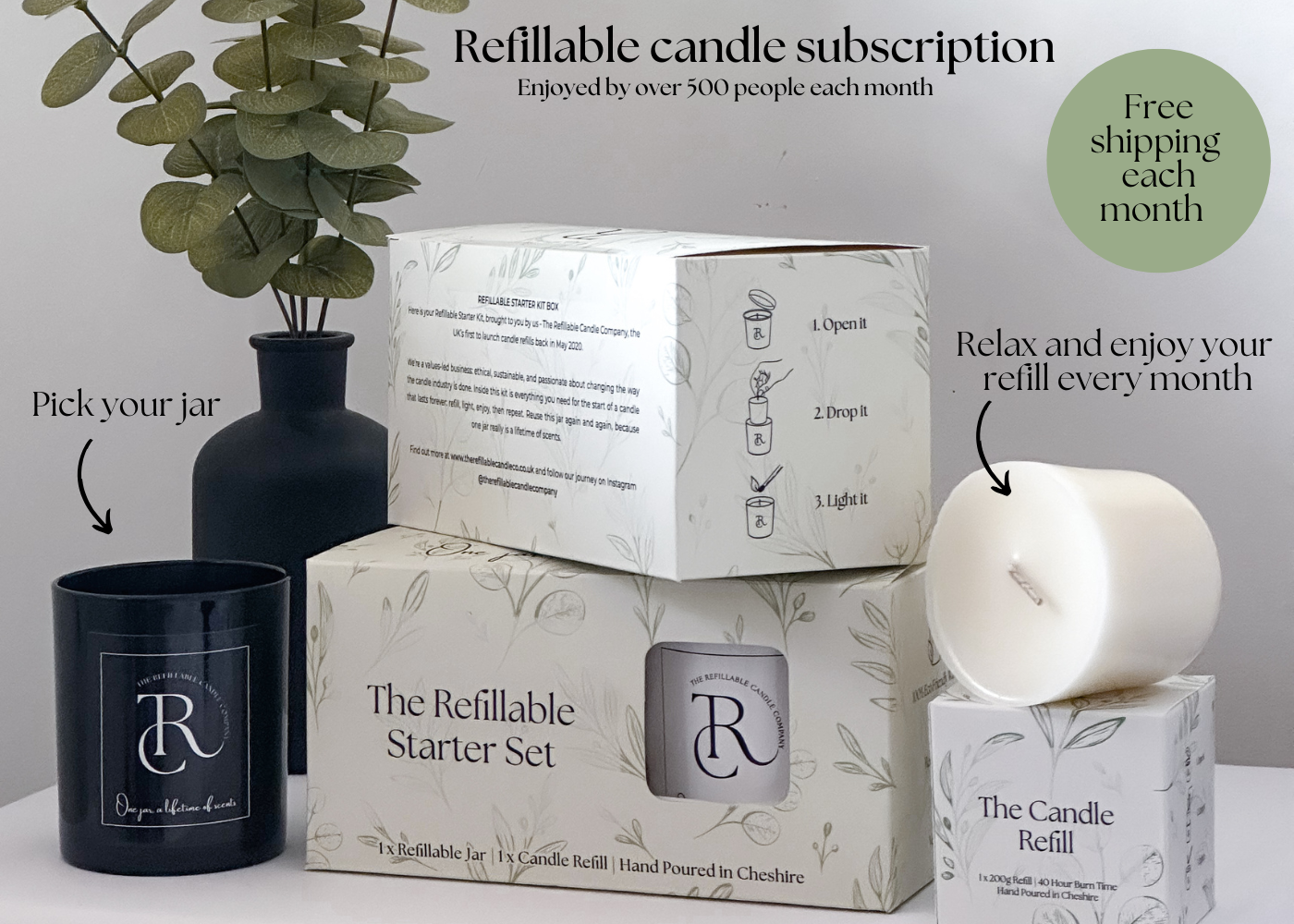 Refillable Candle Subscription